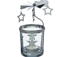 Windlicht Teelichtkarussell -Stern- rotierend